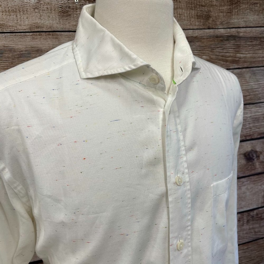 Eton Slim Fit Button Front Shirt Size 2XL